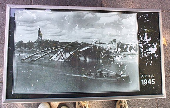 Le fameux Pont trop loin (WW2) détruit en 1945