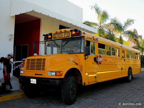 Le transfert en autobus scolaire 