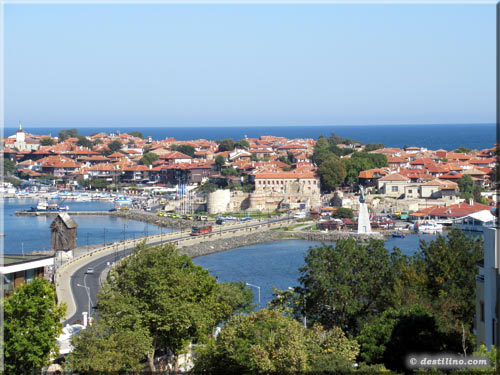 Le vieux Nessebar vue de l'hôtel Sol Marina Palace