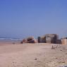 Bunkers allemands (WW II) sur la plage 
