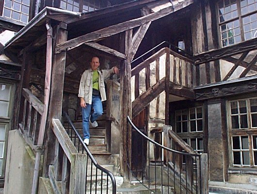 Vieil escalier dans l'Aitre St-Maclou 