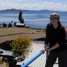Lac Titicaca vue du balcon de la maison de nos hôtes 