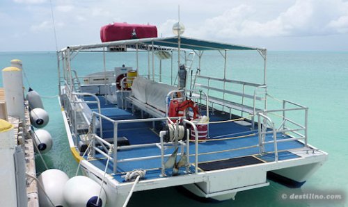 Le bateau de plongée en apnée