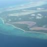 Les îles Turquoises, en vol