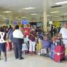 Aéroport PLS - secteur départ - attente pour l'enregistrement