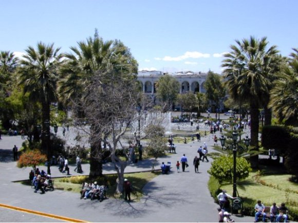 Plaza de Armas vue d'un balcon 