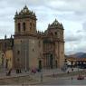 La Cathédrale de Cusco vue d'un balcon 