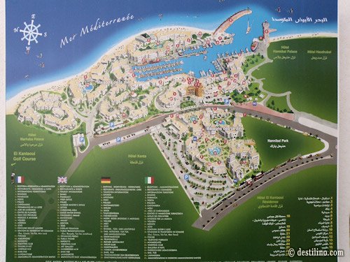 Port El Kantaoui. Plan du port