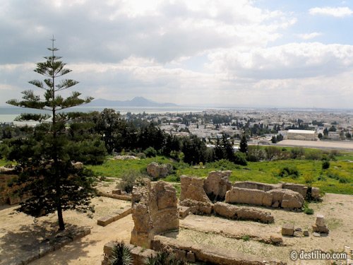 Carthage, vue de la ville