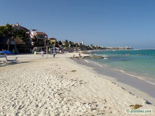 La plage de Playa del Carmen (2009)