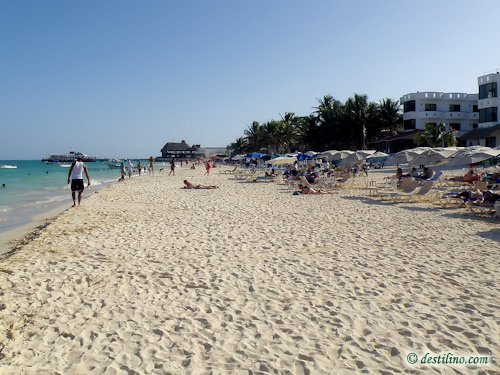 La plage de Playa del Carmen (2009)
