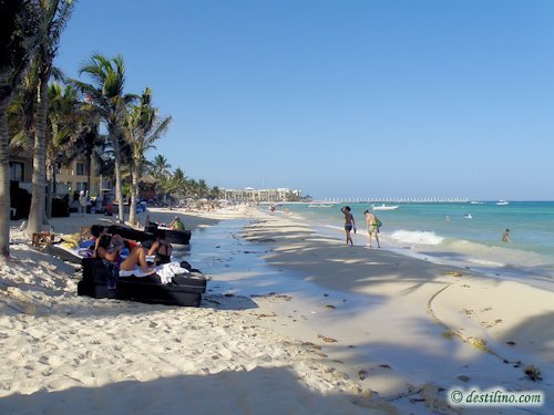 La plage de Playa del Carmen (2009)