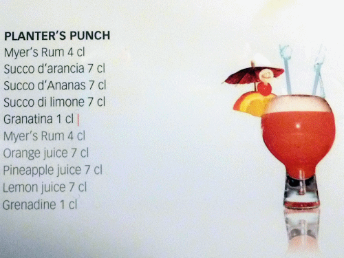 Cocktails inclus dans le forfait