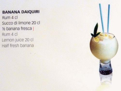 Cocktails inclus dans le forfait