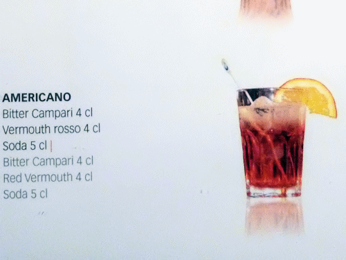 Cocktails inclus dans le forfait
