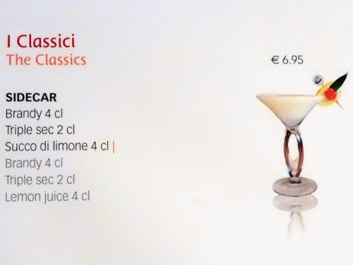 Cocktails inclus dans le forfait