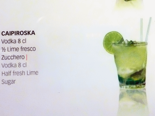 Cocktails inclus dans le forfait
