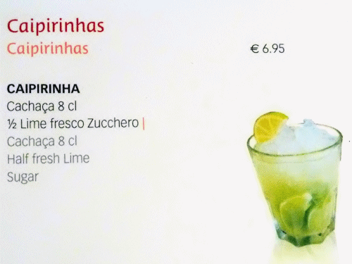 Cocktails inclus dans le forfait