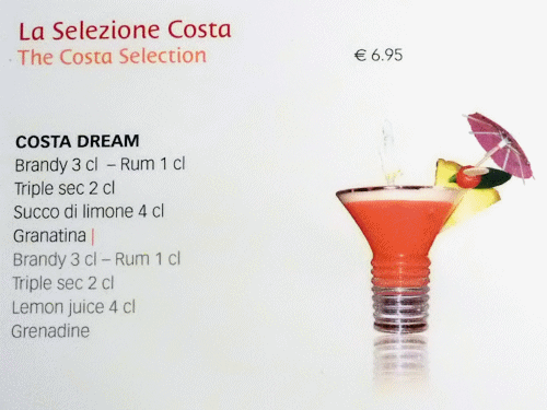 Cocktails inclus dans le forfait