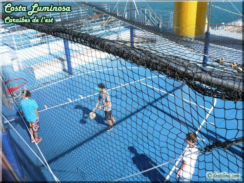 Basketball dans un filet