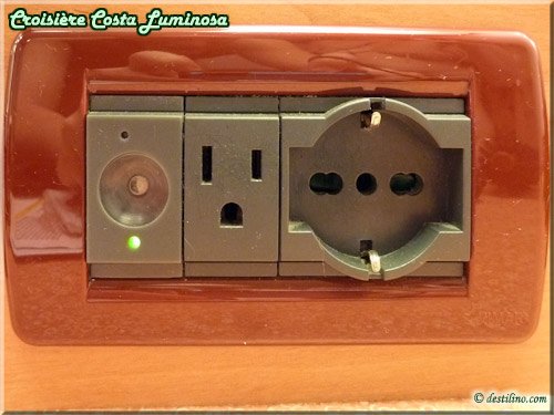 Prise électrique - 110 Volts (gauche) / 220 Volts (droite)