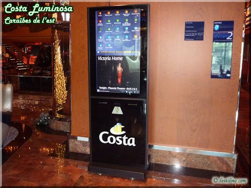 Totem interactif pour s'enregistrer aux activitées payantes