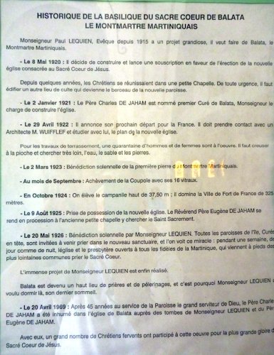 Information sur l'église de Montmartre
