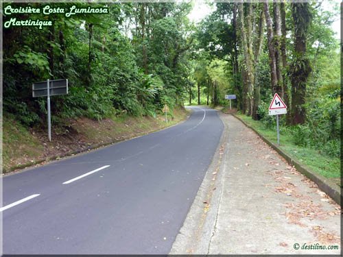 Les routes impécables de la Martinique