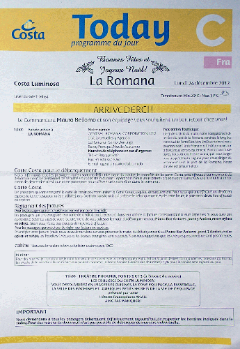 la Romana (retour) - Page 1