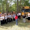 Parque Joya de Ceren Écoliers en visite du site 