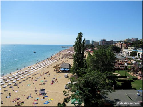 Une plage très achalandée