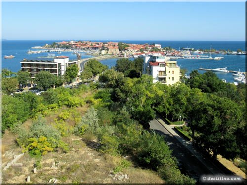 Vue de la vieille ville de Nessebar