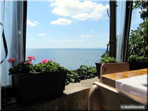 La vue de notre resto
