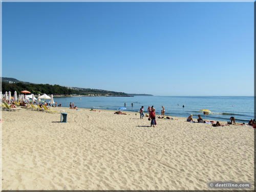 Plage de Varna dans la Mer Noire