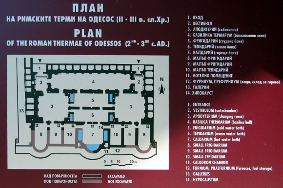 Therme Romain d'Odessus (Varna) - info