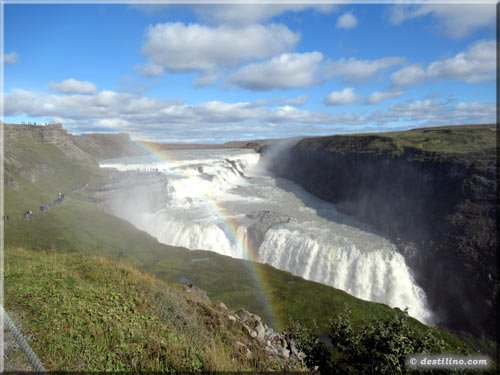 Les magnifiques chutes de Gullfoss