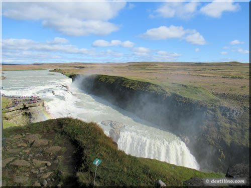 Les magnifiques chutes de Gullfoss