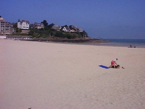 Plage de la station balnéaire deDinard 