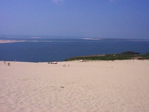Vue du haut de la dune, côté océan 