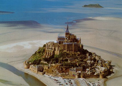 Mont St-Michel à basse (carte postale)