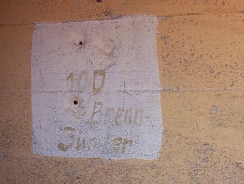 Inscription dans le bunker 
