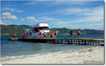 Transfert de 12 mins en bateau