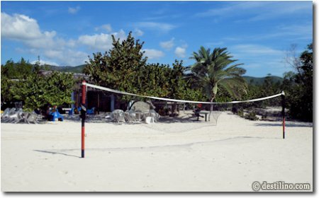 Filet de Volleyball, près du resto