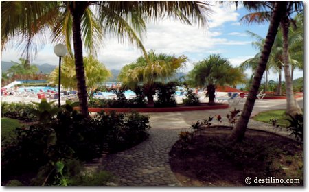 En direction de la piscine 