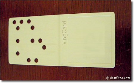 Le type de clef utilisé à l'hôtel Marea del Portillo 