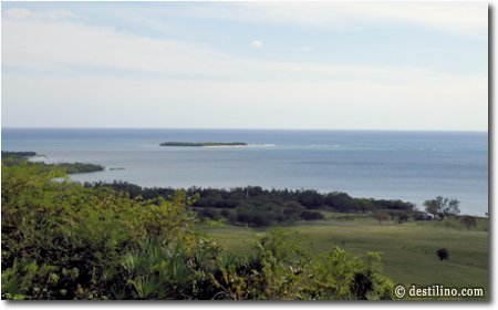 Une superbe vue de la mer des Caraïbes. Le « mirador » de Sevilla