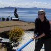 Lac Titicaca vue du balcon de la maison de nos hôtes 