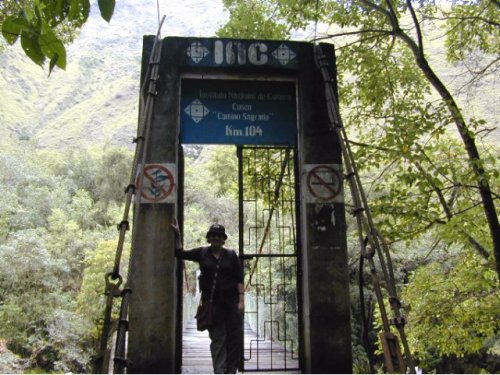 L'entrée du Camino Sagrodo (chemin sacrée) Inca qui mène jusqu'au Machu Picchu 