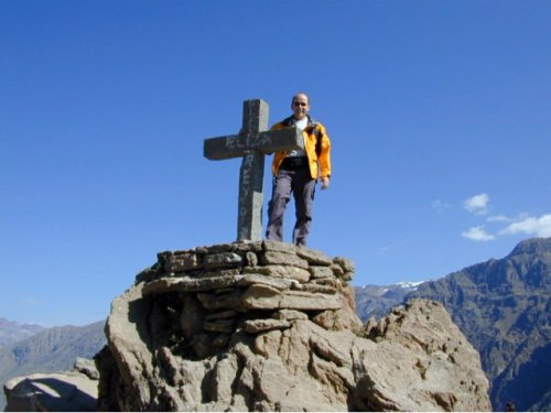 Au mirador de la Cruz del Condor (La croix du condor) 