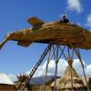 Sculpture en totora sur l'île Aymara 